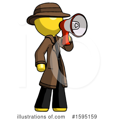 Royalty-Free (RF) Yellow Design Mascot Clipart Illustration by Leo Blanchette - Stock Sample #1595159