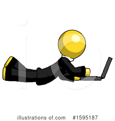 Royalty-Free (RF) Yellow Design Mascot Clipart Illustration by Leo Blanchette - Stock Sample #1595187