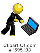 Yellow Design Mascot Clipart #1595193 by Leo Blanchette