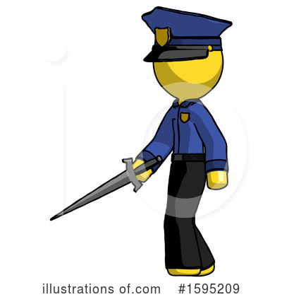 Royalty-Free (RF) Yellow Design Mascot Clipart Illustration by Leo Blanchette - Stock Sample #1595209