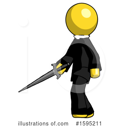 Royalty-Free (RF) Yellow Design Mascot Clipart Illustration by Leo Blanchette - Stock Sample #1595211