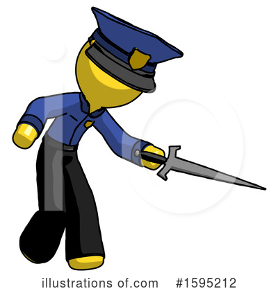 Royalty-Free (RF) Yellow Design Mascot Clipart Illustration by Leo Blanchette - Stock Sample #1595212