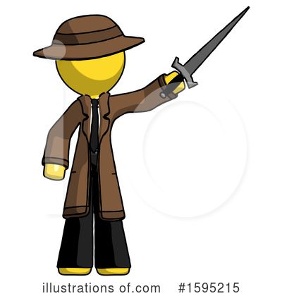Royalty-Free (RF) Yellow Design Mascot Clipart Illustration by Leo Blanchette - Stock Sample #1595215