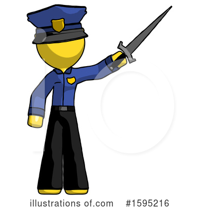Royalty-Free (RF) Yellow Design Mascot Clipart Illustration by Leo Blanchette - Stock Sample #1595216