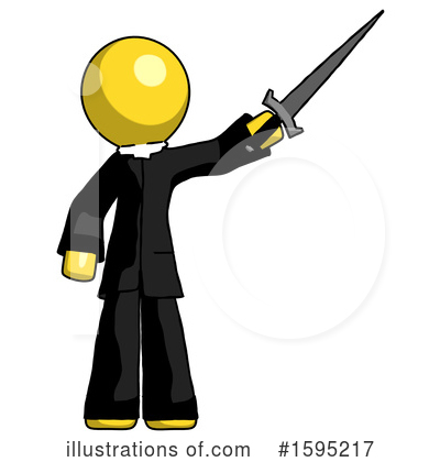 Royalty-Free (RF) Yellow Design Mascot Clipart Illustration by Leo Blanchette - Stock Sample #1595217