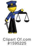 Yellow Design Mascot Clipart #1595225 by Leo Blanchette
