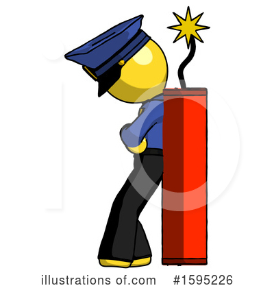 Royalty-Free (RF) Yellow Design Mascot Clipart Illustration by Leo Blanchette - Stock Sample #1595226