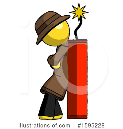Royalty-Free (RF) Yellow Design Mascot Clipart Illustration by Leo Blanchette - Stock Sample #1595228
