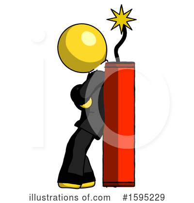 Royalty-Free (RF) Yellow Design Mascot Clipart Illustration by Leo Blanchette - Stock Sample #1595229
