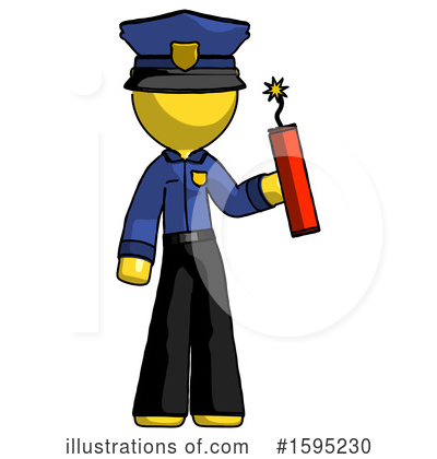 Royalty-Free (RF) Yellow Design Mascot Clipart Illustration by Leo Blanchette - Stock Sample #1595230