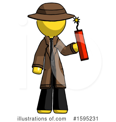 Royalty-Free (RF) Yellow Design Mascot Clipart Illustration by Leo Blanchette - Stock Sample #1595231