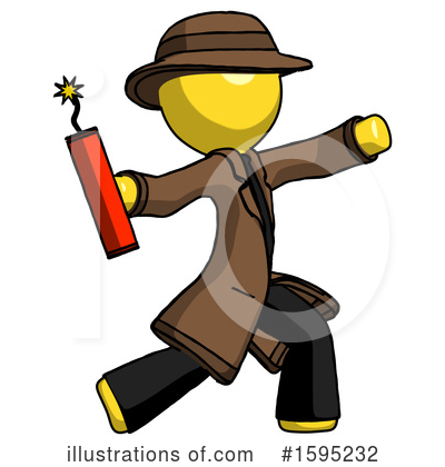 Royalty-Free (RF) Yellow Design Mascot Clipart Illustration by Leo Blanchette - Stock Sample #1595232
