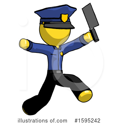 Royalty-Free (RF) Yellow Design Mascot Clipart Illustration by Leo Blanchette - Stock Sample #1595242