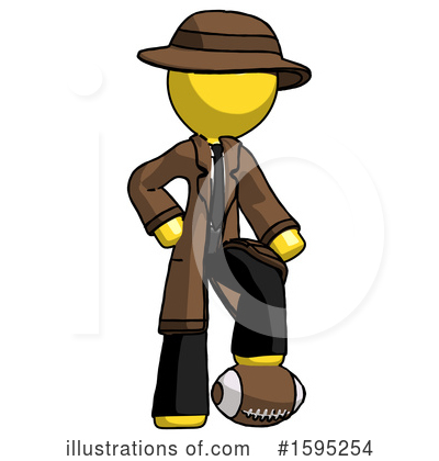 Royalty-Free (RF) Yellow Design Mascot Clipart Illustration by Leo Blanchette - Stock Sample #1595254