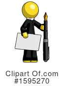 Yellow Design Mascot Clipart #1595270 by Leo Blanchette