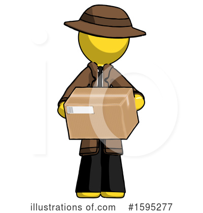 Royalty-Free (RF) Yellow Design Mascot Clipart Illustration by Leo Blanchette - Stock Sample #1595277