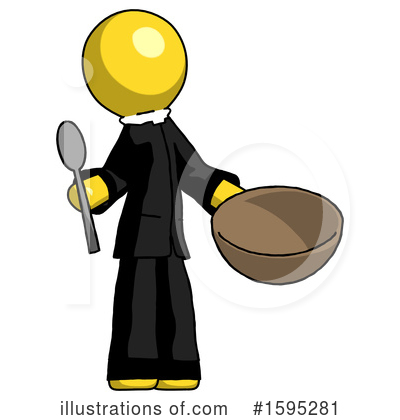 Royalty-Free (RF) Yellow Design Mascot Clipart Illustration by Leo Blanchette - Stock Sample #1595281
