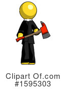 Yellow Design Mascot Clipart #1595303 by Leo Blanchette
