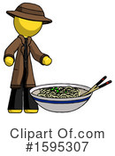 Yellow Design Mascot Clipart #1595307 by Leo Blanchette