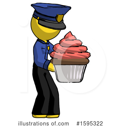 Royalty-Free (RF) Yellow Design Mascot Clipart Illustration by Leo Blanchette - Stock Sample #1595322