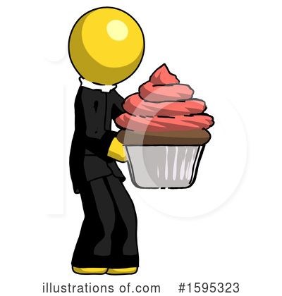 Royalty-Free (RF) Yellow Design Mascot Clipart Illustration by Leo Blanchette - Stock Sample #1595323