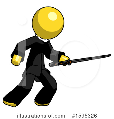 Royalty-Free (RF) Yellow Design Mascot Clipart Illustration by Leo Blanchette - Stock Sample #1595326