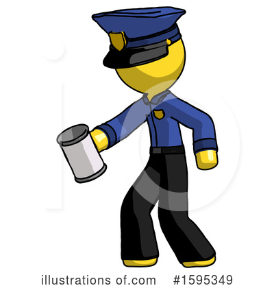 Royalty-Free (RF) Yellow Design Mascot Clipart Illustration by Leo Blanchette - Stock Sample #1595349
