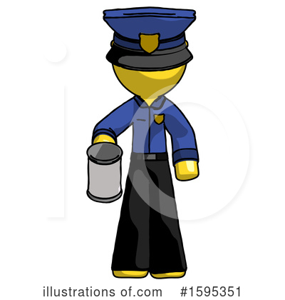 Royalty-Free (RF) Yellow Design Mascot Clipart Illustration by Leo Blanchette - Stock Sample #1595351