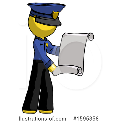 Royalty-Free (RF) Yellow Design Mascot Clipart Illustration by Leo Blanchette - Stock Sample #1595356