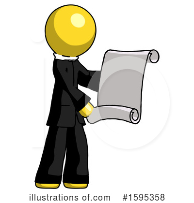 Royalty-Free (RF) Yellow Design Mascot Clipart Illustration by Leo Blanchette - Stock Sample #1595358