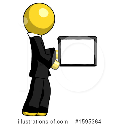 Royalty-Free (RF) Yellow Design Mascot Clipart Illustration by Leo Blanchette - Stock Sample #1595364
