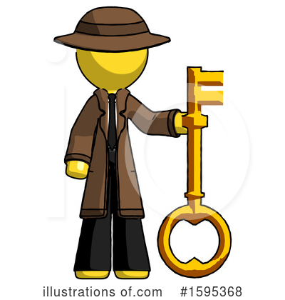 Royalty-Free (RF) Yellow Design Mascot Clipart Illustration by Leo Blanchette - Stock Sample #1595368