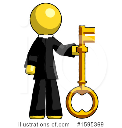 Royalty-Free (RF) Yellow Design Mascot Clipart Illustration by Leo Blanchette - Stock Sample #1595369