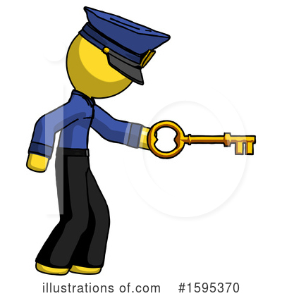 Royalty-Free (RF) Yellow Design Mascot Clipart Illustration by Leo Blanchette - Stock Sample #1595370