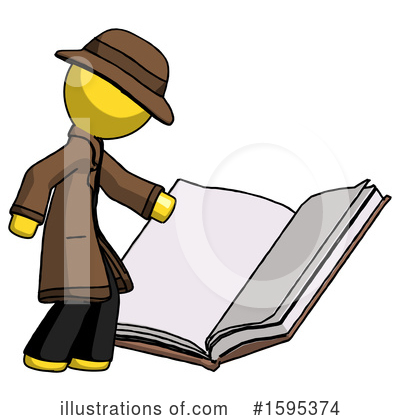 Royalty-Free (RF) Yellow Design Mascot Clipart Illustration by Leo Blanchette - Stock Sample #1595374