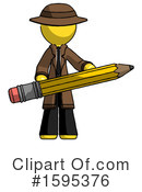 Yellow Design Mascot Clipart #1595376 by Leo Blanchette