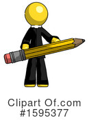 Yellow Design Mascot Clipart #1595377 by Leo Blanchette