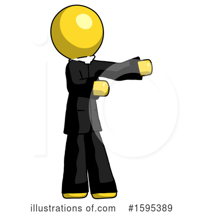 Royalty-Free (RF) Yellow Design Mascot Clipart Illustration by Leo Blanchette - Stock Sample #1595389
