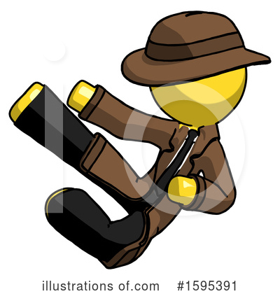 Royalty-Free (RF) Yellow Design Mascot Clipart Illustration by Leo Blanchette - Stock Sample #1595391