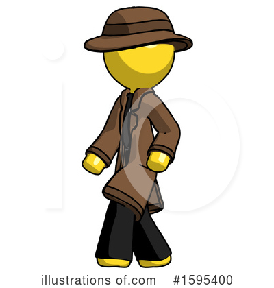 Royalty-Free (RF) Yellow Design Mascot Clipart Illustration by Leo Blanchette - Stock Sample #1595400
