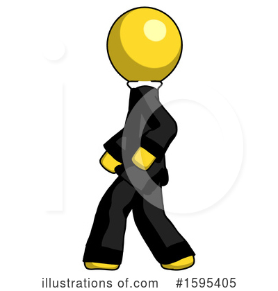 Royalty-Free (RF) Yellow Design Mascot Clipart Illustration by Leo Blanchette - Stock Sample #1595405