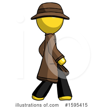 Royalty-Free (RF) Yellow Design Mascot Clipart Illustration by Leo Blanchette - Stock Sample #1595415