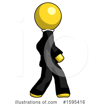 Royalty-Free (RF) Yellow Design Mascot Clipart Illustration by Leo Blanchette - Stock Sample #1595416