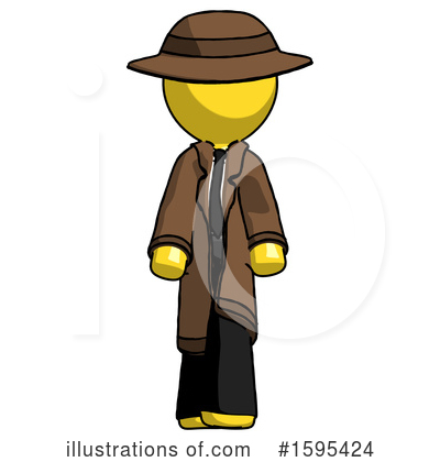 Royalty-Free (RF) Yellow Design Mascot Clipart Illustration by Leo Blanchette - Stock Sample #1595424