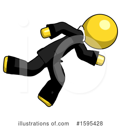 Royalty-Free (RF) Yellow Design Mascot Clipart Illustration by Leo Blanchette - Stock Sample #1595428
