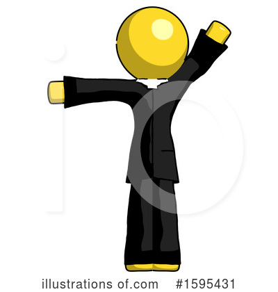 Royalty-Free (RF) Yellow Design Mascot Clipart Illustration by Leo Blanchette - Stock Sample #1595431