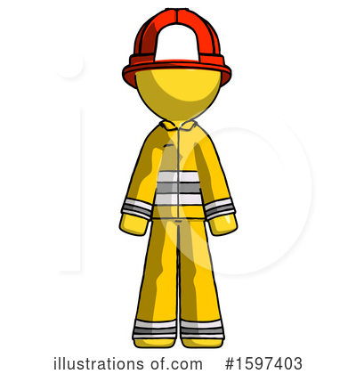 Royalty-Free (RF) Yellow Design Mascot Clipart Illustration by Leo Blanchette - Stock Sample #1597403