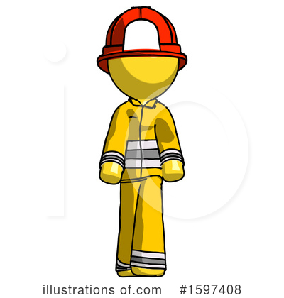 Royalty-Free (RF) Yellow Design Mascot Clipart Illustration by Leo Blanchette - Stock Sample #1597408