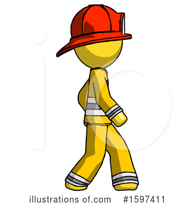 Royalty-Free (RF) Yellow Design Mascot Clipart Illustration by Leo Blanchette - Stock Sample #1597411