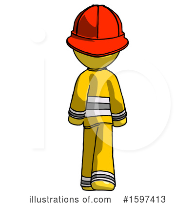Royalty-Free (RF) Yellow Design Mascot Clipart Illustration by Leo Blanchette - Stock Sample #1597413